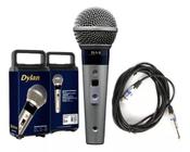 Microfone Cardioide Dylan Dls-8 Profissional Estojo Chave On