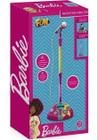 Microfone com Base Barbie Karaokê Microfone Fabuloso