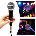 Microfone Com Fio Dinâmico Excelente Reprodução de Voz para Músicos, Karaoke, Palestras MT1012