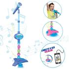 Microfone Com Pedestal Infantil Rock Star Dm Toys