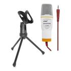 Microfone condensador tripé para gravação PC