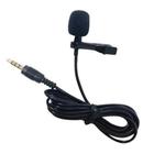 Microfone De Lapela Com Cabo 1,5M E Plug P2 Stereo Niquel