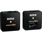 Microfone de Lapela Sem Fio Rode Wireless GO II Simples Compact Preto