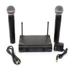 Microfone Duplo S/ Fio Uhf Wireless Profissional Le 906 - Lelong