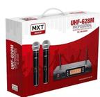 Microfone Duplo Sem Fio Digital Com 100 Canais Mxt Uhf 628m