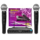 Microfone Sem Fio Duplo De Mão Turbo Uhf Te-58 Profissional - INTERMEZZO