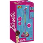 Microfone Fabuloso Barbie Com Pedestal Original Fun Conecta Celular