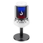 Microfone Gamer De Mesa Rise Mode Elite 05, RGB, USB-C, Branco - RM-ME-05-W