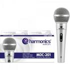 Microfone Harmonics Mdc201 Dinâmico Supercardióido Cabo 4,5m Prata