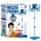 Microfone Infantil Duplo MP3 Brinquedo Conecta No Celular Castela