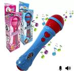 Microfone Infantil Sai Voz de verdade Toca Musica Brinquedo - Microfone Musical.