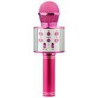 Microfone Karaokê Infantil com Bluetooth Rosa - Toyng