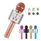 Microfone Karaoke Infantil Sem Fio com Bt e Alto Falante