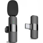 Microfone Lapela K9 Duplo Para Android Tipo-C Sem Fio