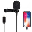 Microfone Lapela Para iPhone/iPad Profissional Conector Lightning