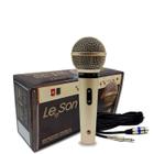 Microfone Leson Sm58 P4 Vocal Profissional + P10