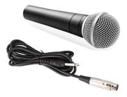 Microfone Profissional Com Cabo Sm-58 Igreja Show Karaoke