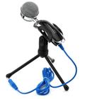 Microfone Profissional Condensador De Mesa Para Estúdio Gravações Áudio YouTube SF401