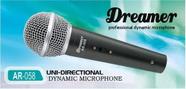 Microfone Profissional Dinâmico Dreamer Ar 058 C Cabo