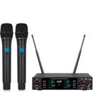 Microfone Profissional Sem Fio Kadosh 492m Duplo UHF Dinâmico Cardioide Digital K492m