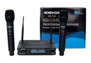 Microfone Sem Fio Duplo Mão Uhf Dx-132 120 Frequências Devox