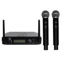 Microfone Sem Fio Duplo MXT UHF-520M Digital 96 Canais com Display