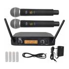 Microfone sem fio duplo mxt uhf-520m digital 96 canais