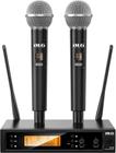 Microfone Sem Fio Duplo Uhf BLG UF-02