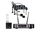 Microfone sem fio dylan d 9006s headset duplo