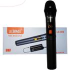 Microfone Sem Fio Profissional Lelong Le-909 Alcance 30m