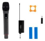 Microfone Sem Fio Profissional Uhf Led Com Receptor Ec