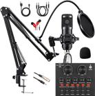 Microfone SKTEET BM800 com Kit de Equipamento para Podcast V8