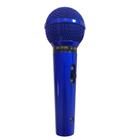 Microfone Sm58 P4 Lc Azul Cardióide Unidirecional Leson