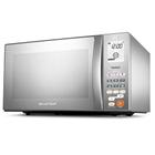 Microondas Brastemp 38 Litros Painel Lcd E Porta Espelhada Bmj38 Inox 110 V