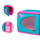 Microondas Brinquedo Luz Som ul Rosa Infantil Divertida