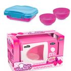 Microondas Brinquedo ul Rosa Mini Cozinha Criança Menina