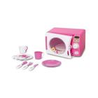 Microondas Infantil Rosa Completo Com Som - Calesita