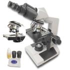 Microscópio Binocular Acromático Biológico Zoom 1600x