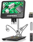 Microscópio Digital Dcorn 2K LCD 1200X 24MP com HDMI e Luzes