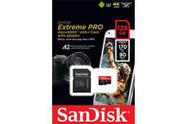 MICROSDXC 128GB Sandisk Extreme Pro 170Mb/s A2 com adaptador 90MB/S