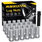 MIKKUPPA M14x1.5 Lug Nuts Chrome - 24PCS Spline Large Acorn Seat Lug Nuts Substituição por 1999-2019 Silverado 1500, 2000-2014 Suburban 1500, 2007-2013 Rodas de pós-venda avalanche