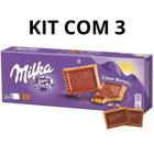 Milka choco biscuit 150gr kit com 3 peso 450-gramas