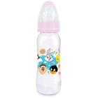 Minha Primeira Mamadeira com Dois Bicos Ortodôntico + Convencional Macios Looney Tunes Rosa 240ml BabyGo