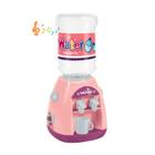 Mini acessórios Electric Water Dispenser Toy Battery Powered Play House For Kids Pretend Role With Music Double Head Dollhouse Brinquedos de Cozinha - HTTN