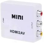 Mini Adaptador Conversor D Hdmi P/ Video 3rca Av Cabo Hdmi