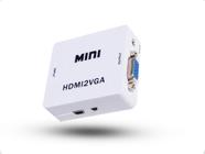 Mini Adaptador Conversor Hdmi P/ Vga Áudio E Vídeo HDMI2VGA