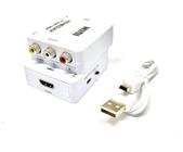 Mini Adaptador Conversor Hdmi Para Video Composto 3 Rca Av