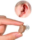 Mini Aparelho Auditivo Recarregável Amplificador Som Ouvido