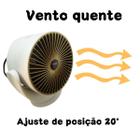 Mini Aquecedor Elétrico De Mesa Ventilador 600W Inverno Frio