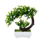 Mini Árvore de Bonsai Artificial de Plástico - Decoração para Sala, Mesa, Casa e Jardim